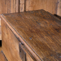 Late 17th Century Six Plank Elm Coffer