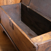 Late 17th Century Six Plank Elm Coffer