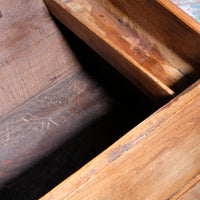 Late 17th Century Six Plank Elm Coffer