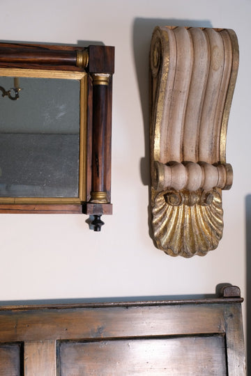 Architectural Pair Of Carved Giltwood Oak Corbels