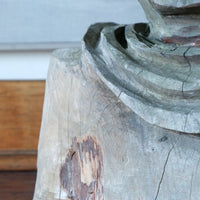 Naïve Folk Art Bust Of A Man In Wood