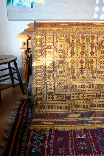 Afghan Tribal Suzani Kilim Rug