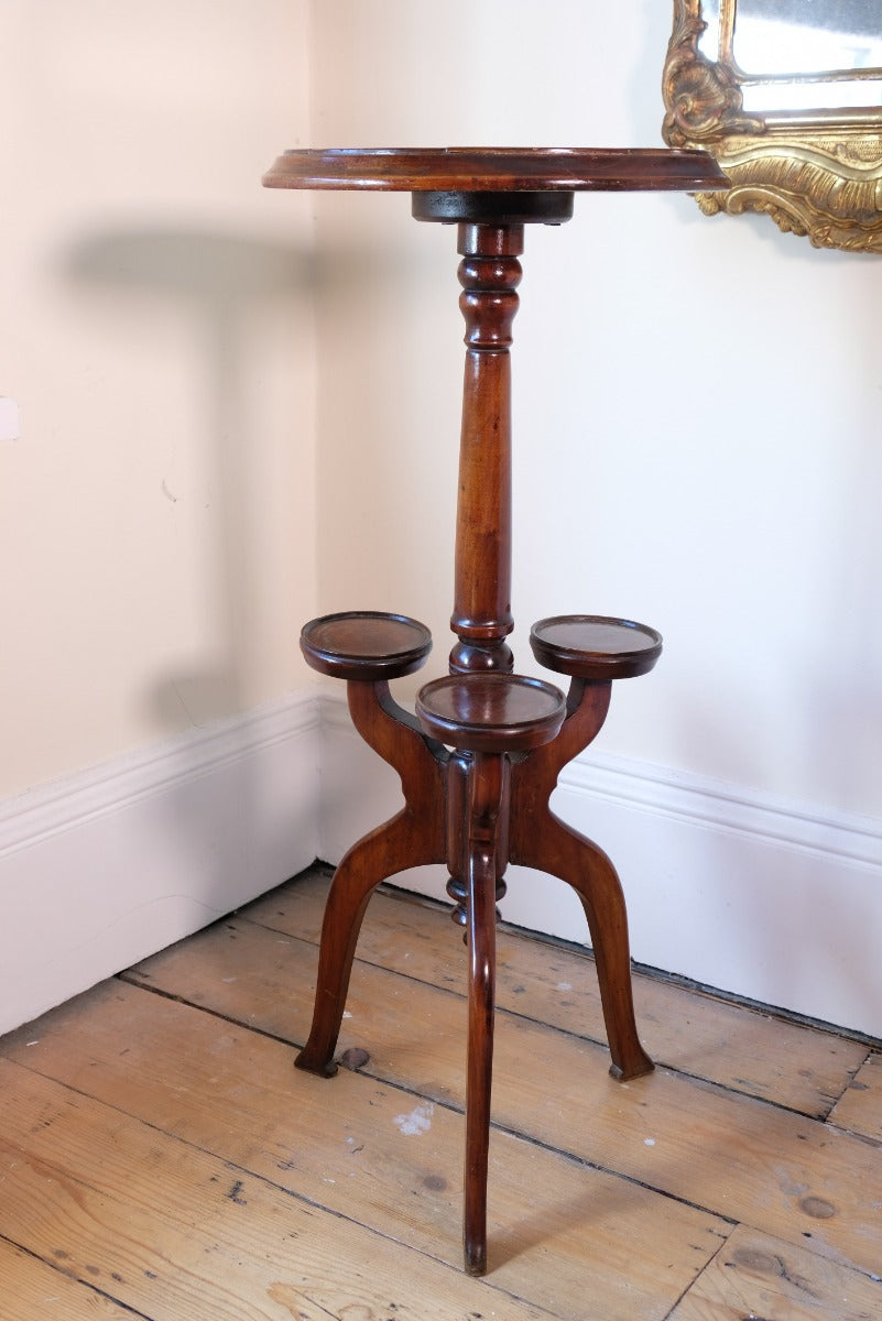 19th Century Parquetry Inlaid Mahogany Wine Table