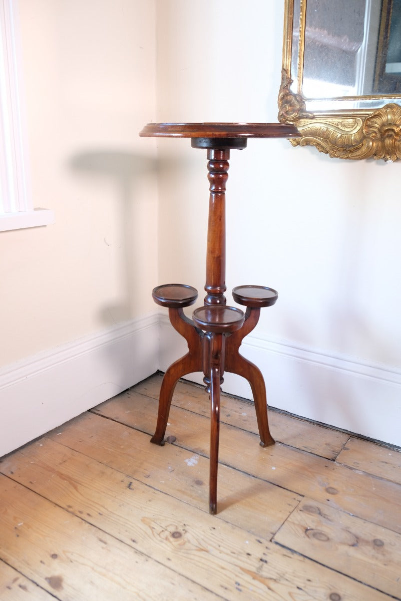 19th Century Parquetry Inlaid Mahogany Wine Table