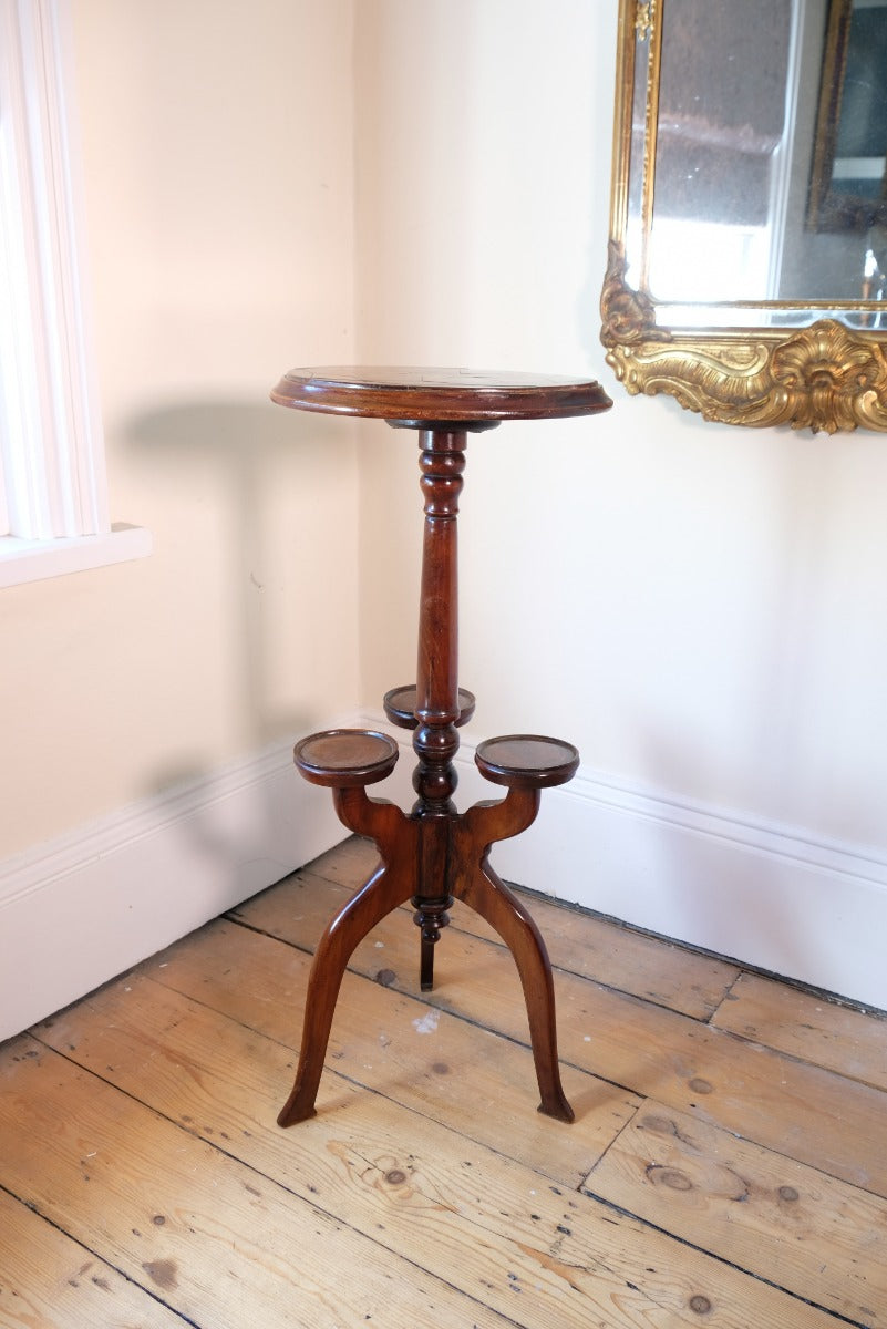 19th Century Parquetry Inlaid Mahogany Wine Table