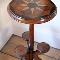 19th Century Parquetry Inlaid Mahogany Wine Table