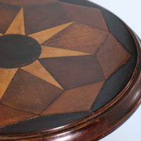 19th Century Parquetry Inlaid Mahogany Wine Table