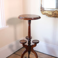 19th Century Parquetry Inlaid Mahogany Wine Table