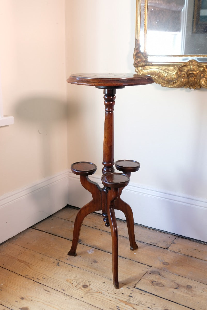 19th Century Parquetry Inlaid Mahogany Wine Table