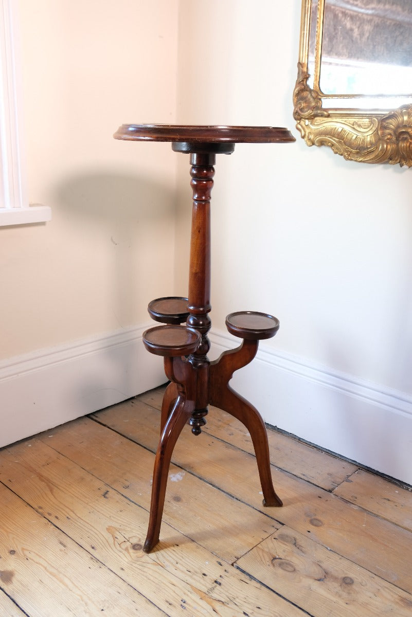 19th Century Parquetry Inlaid Mahogany Wine Table