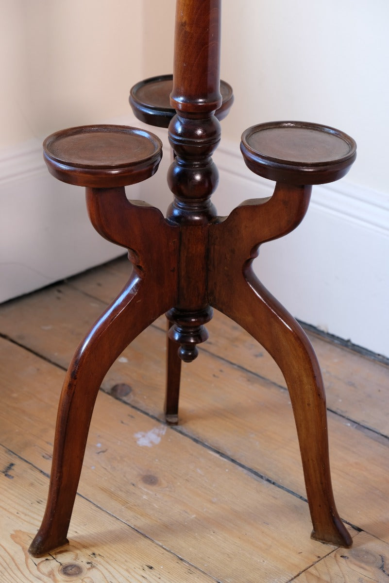 19th Century Parquetry Inlaid Mahogany Wine Table