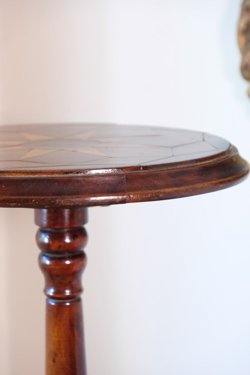 19th Century Parquetry Inlaid Mahogany Wine Table