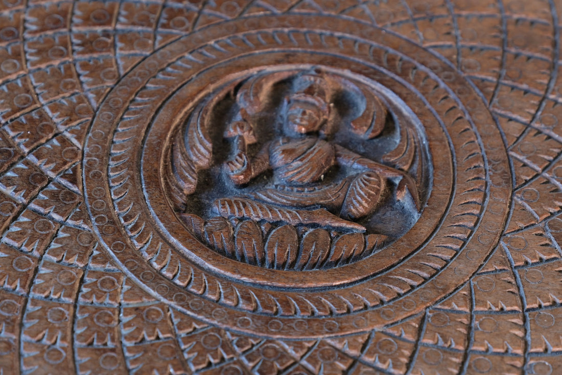 19th Century Anglo Indian Carved Elephant Table