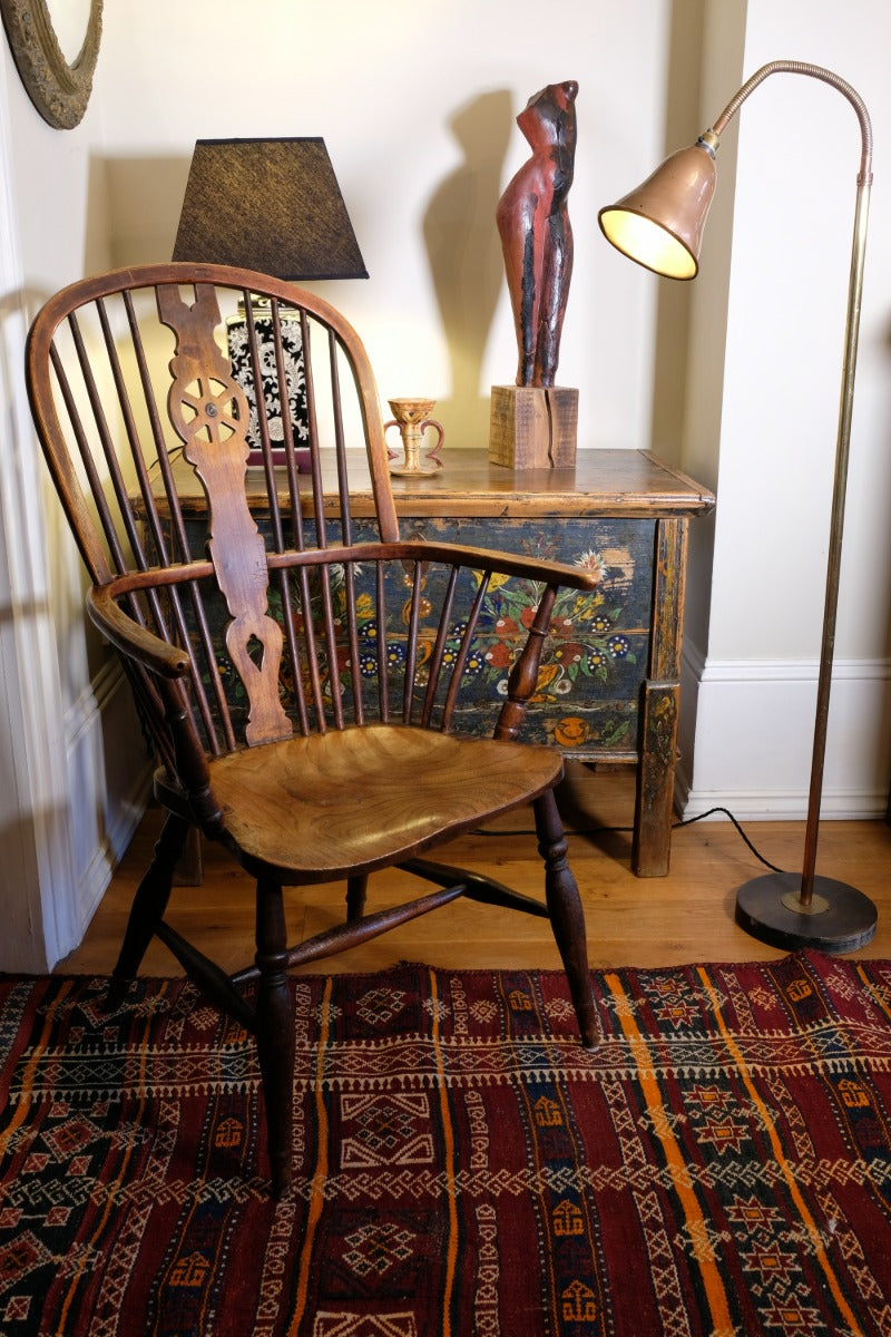 Mid Century Copper & Brass Articulated Standard Lamp