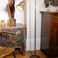 Mid Century Copper & Brass Articulated Standard Lamp