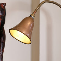 Mid Century Copper & Brass Articulated Standard Lamp