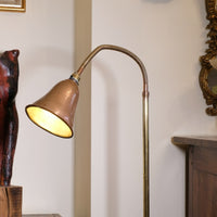 Mid Century Copper & Brass Articulated Standard Lamp