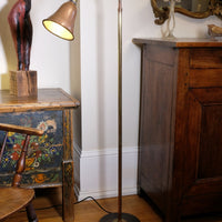 Mid Century Copper & Brass Articulated Standard Lamp