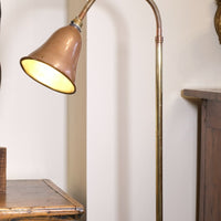 Mid Century Copper & Brass Articulated Standard Lamp