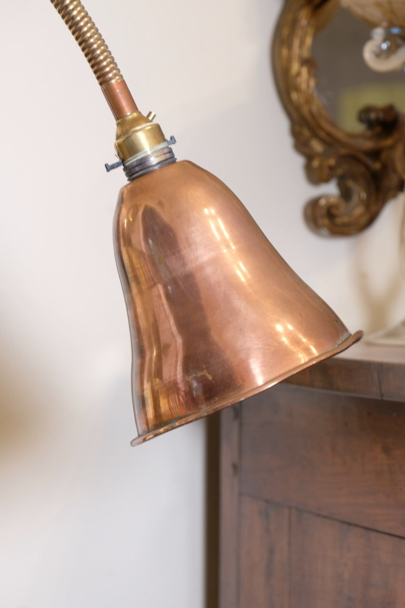 Mid Century Copper & Brass Articulated Standard Lamp