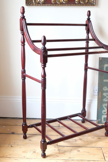 Mahogany Waterfall Four Rail Towel Rail