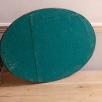 Mahogany Inlaid Serving Tray Oval Shape Circa 1910