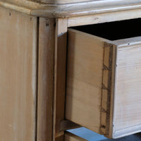 Antique Pine Chest Of Drawers On Pedestal Base