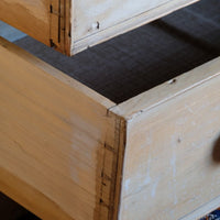 Antique Pine Chest Of Drawers On Pedestal Base