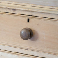 Antique Pine Chest Of Drawers On Pedestal Base