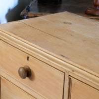 Antique Pine Chest Of Drawers On Pedestal Base