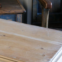 Antique Pine Chest Of Drawers On Pedestal Base