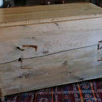 Antique Pine Chest Of Drawers On Pedestal Base