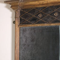 Regency Pier Mirror With Original Foxed Mirror Circa 1820s