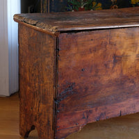 Elm Six Plank Coffer Dated to 1781