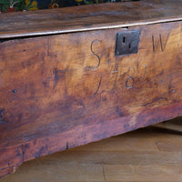 Elm Six Plank Coffer Dated to 1781