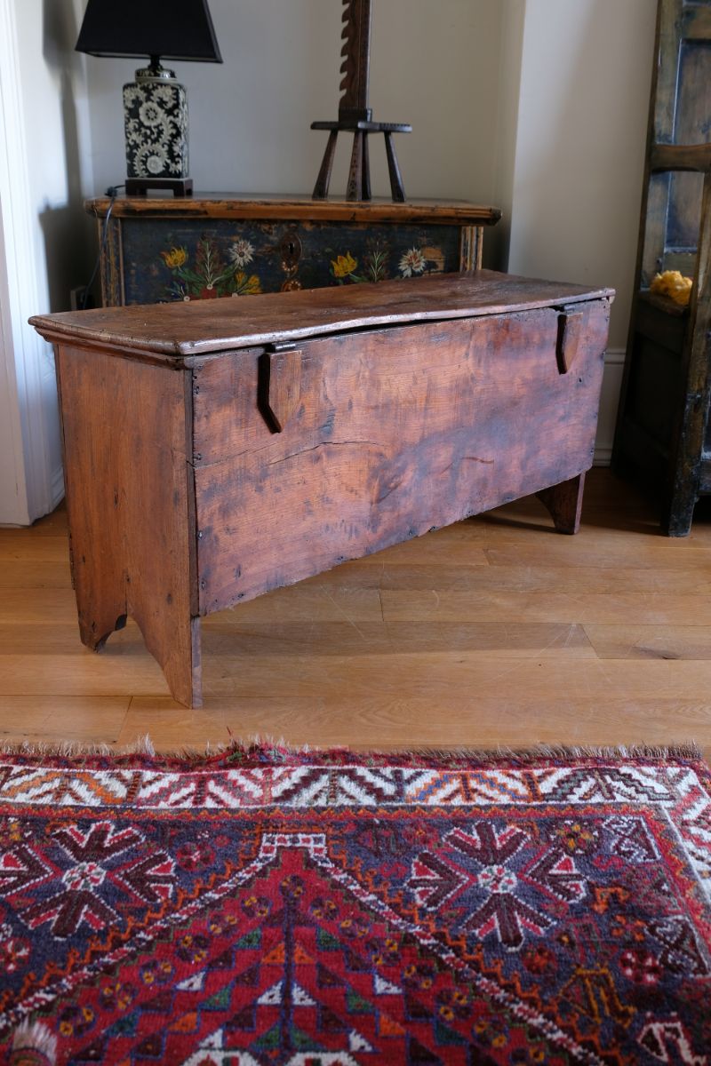 Elm Six Plank Coffer Dated to 1781