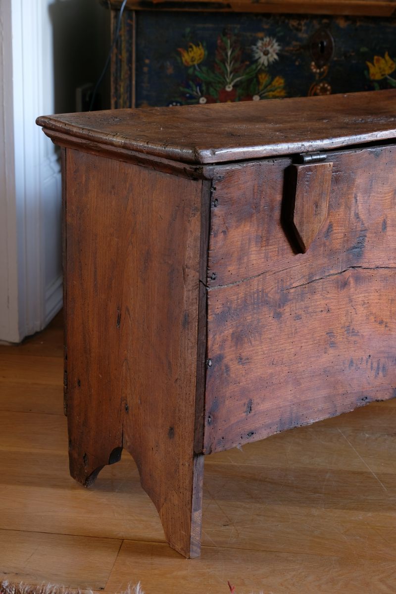 Elm Six Plank Coffer Dated to 1781