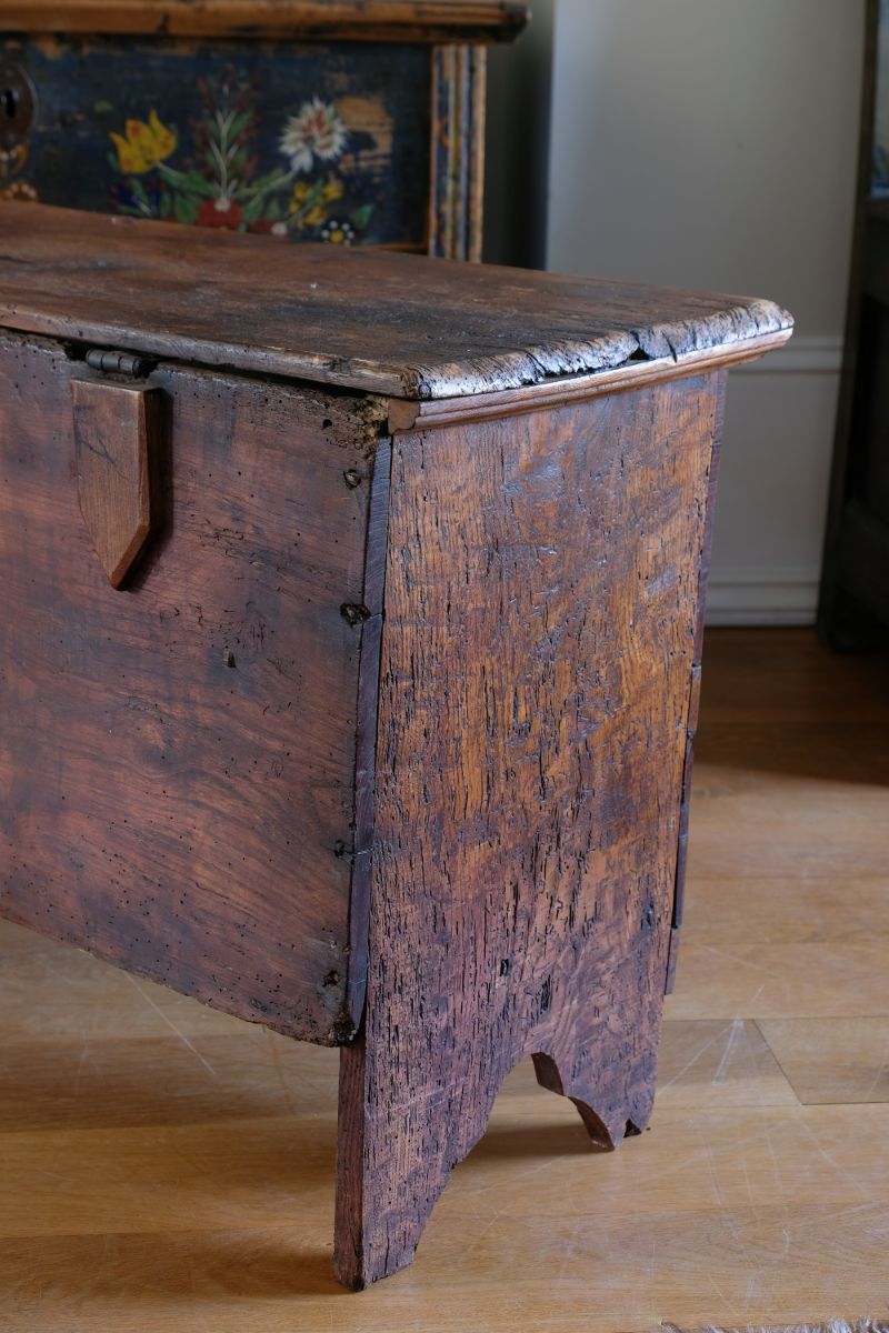 Elm Six Plank Coffer Dated to 1781