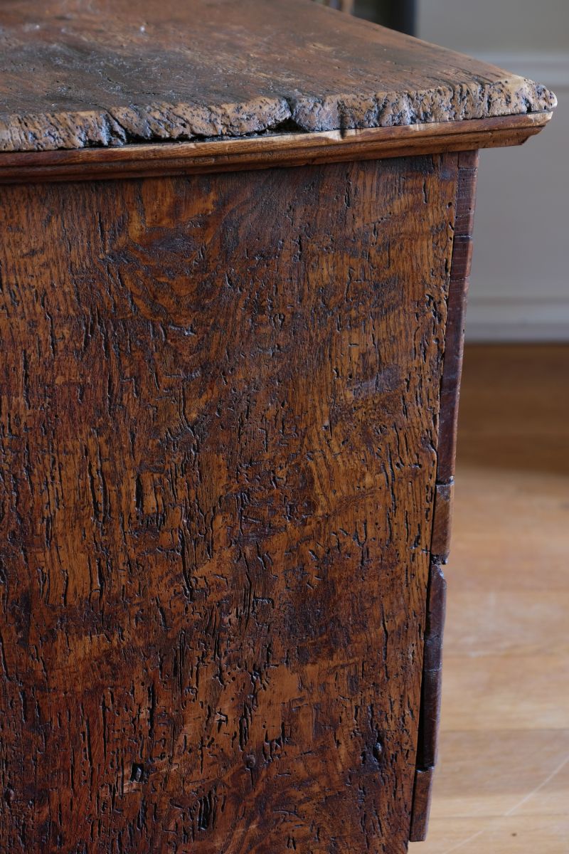 Elm Six Plank Coffer Dated to 1781