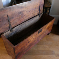 Elm Six Plank Coffer Dated to 1781