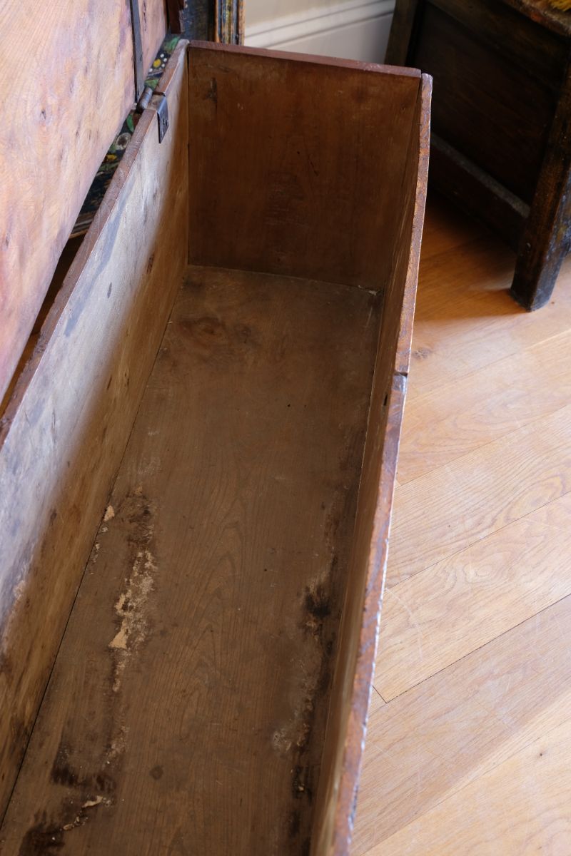 Elm Six Plank Coffer Dated to 1781