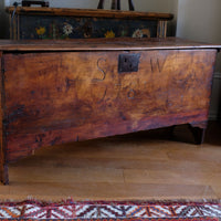 Elm Six Plank Coffer Dated to 1781