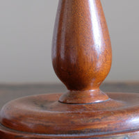 Pair Of Candlesticks Made From Teak Of H.M.S Terrible 1895