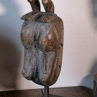 Carved African Guro (Gouru) Fertility Figure Sculpture On Stand