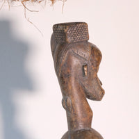 Carved African Guro (Gouru) Fertility Figure Sculpture On Stand