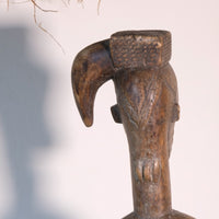 Carved African Guro (Gouru) Fertility Figure Sculpture On Stand