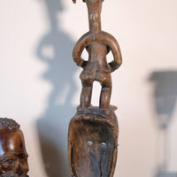 Carved African Guro (Gouru) Fertility Figure Sculpture On Stand