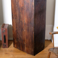 Bank Of Mahogany Drawers With Flush Brass Handles & Name Plates