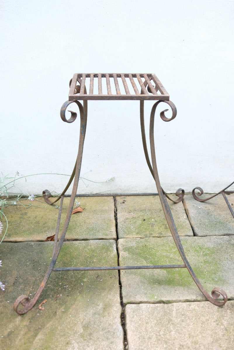 Pair Of Wrought Iron Decorative Plant Stands