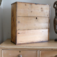 Scratch Built Pine Cupboard With Four Varied Drawers